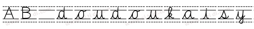 AB doudoukaisyo Regu字体转换